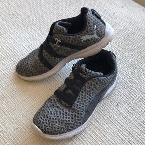 Puma gray slip on sneakers size 8